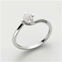 Anello Miluna Donna in Oro bianco Diamante LID3260